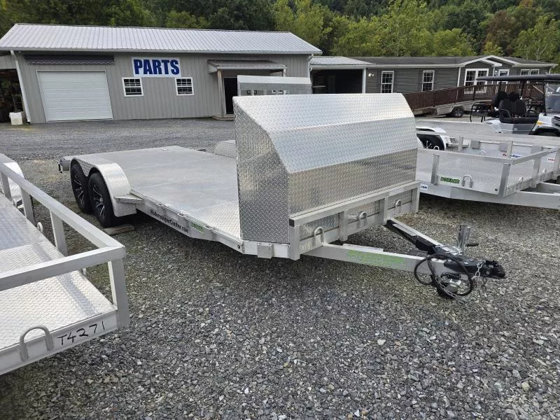 2023 B.E.A.S.T. Trailers 7x18 Car Hauler 7K with Shield Guard (All-Aluminum, Slide-In Ramps Included)