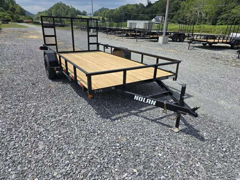 2025 Nolan Manufacturing 7X14 3K E Landscape Utility Trailer