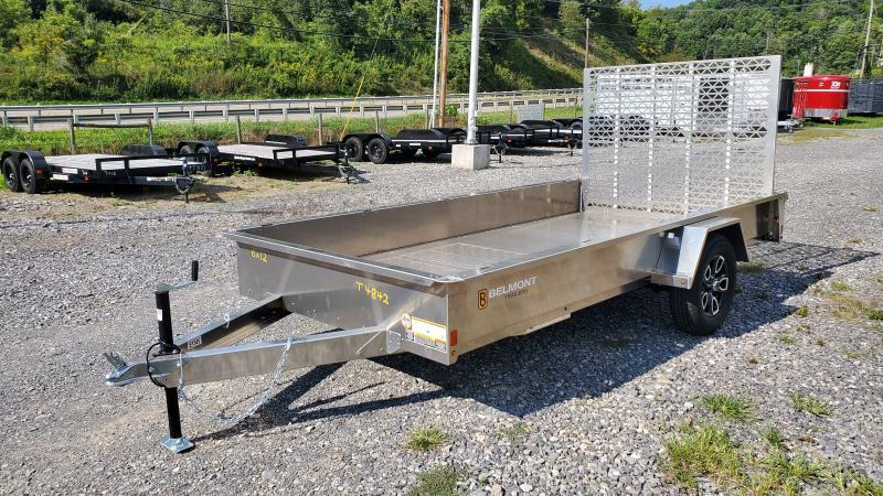 Belmont AIR7312 – 6x 12 Utility Trailer (All-Aluminum, with Solid Sides)