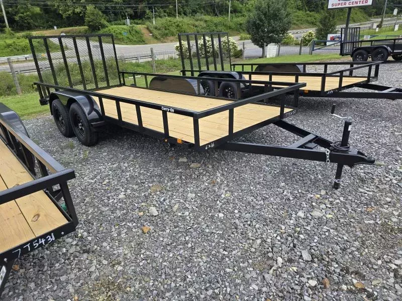 2026 Carry-On 6X16 Tube Top, Dual-Axle Utility Trailer