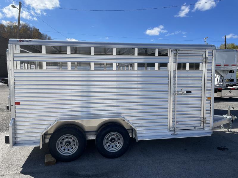 2024 Frontier 16'7''x 7' Aluminum Livestock Bumper Pull  Trailer
