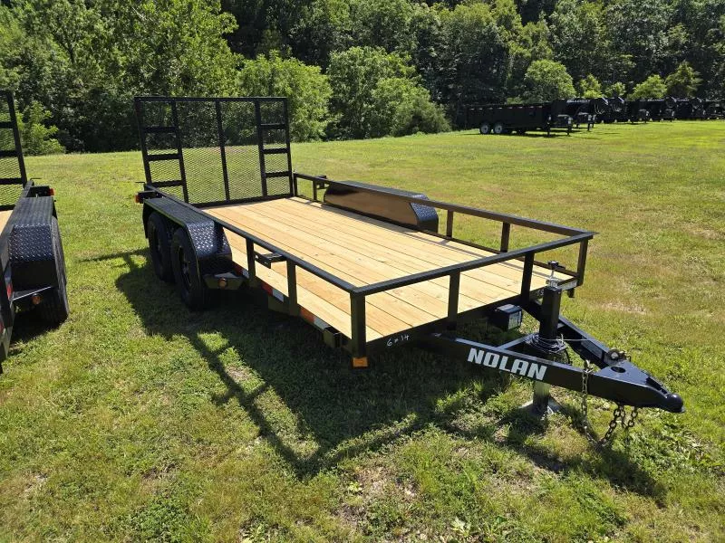 2025 Nolan 6x14 7K E Landscape Trailer with Heavy-Duty Ramp