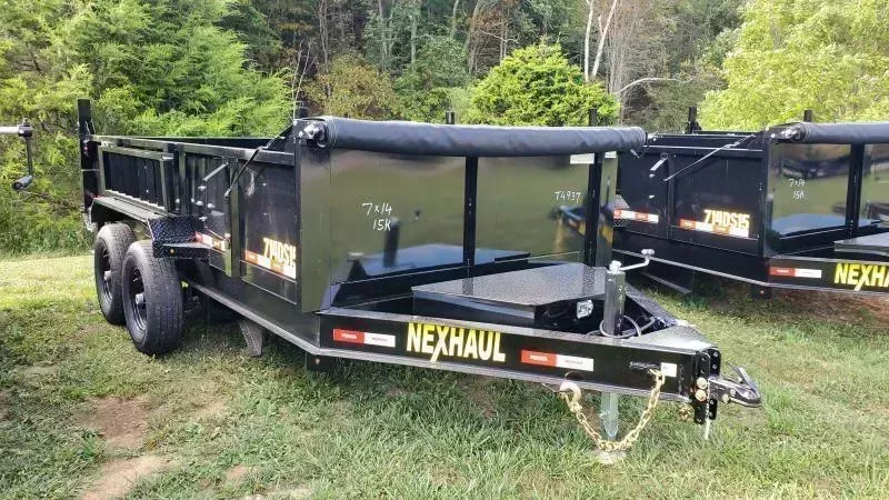 2025 Nexhaul 7x14 15K Dump with Tarp (Dual Cylinder, Ramps and Combo Gate)