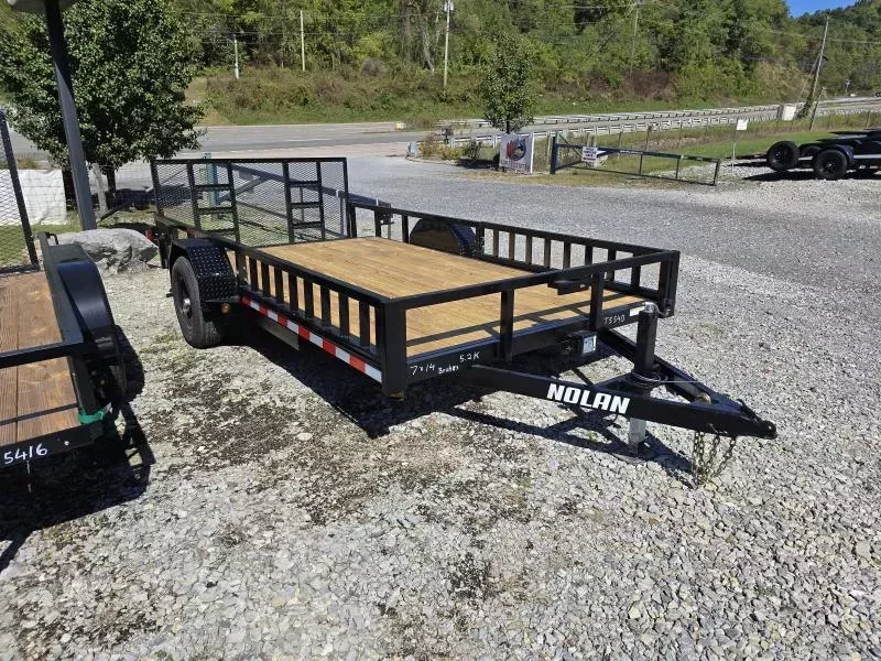 2026 Nolan 7x14 Single-Axle 5.2K ATV Trailer with Brakes and Removable Sides
