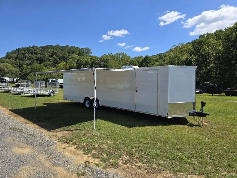 2026 Nexhaul 8.5x30 Rocket Car Hauler 14K Enclosed Trailer with Awning, AC, Escape Door, Roof Vent