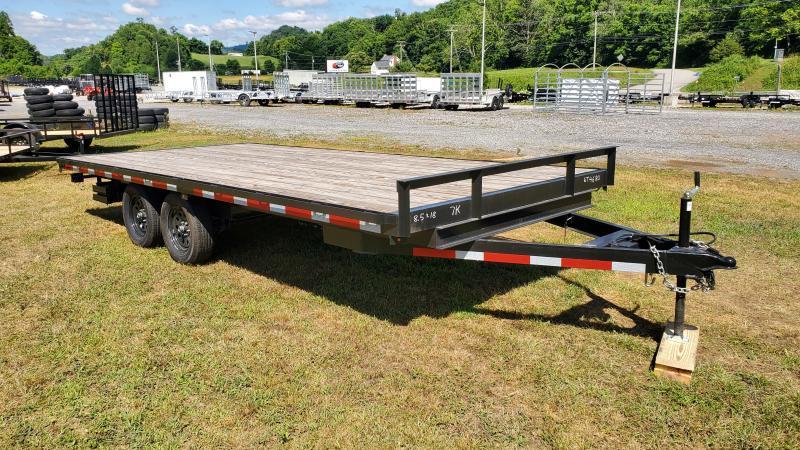 2024 Carry-On 8.5X18 Deckover 7K  Equipment Trailer (with Slide-In Ramps)