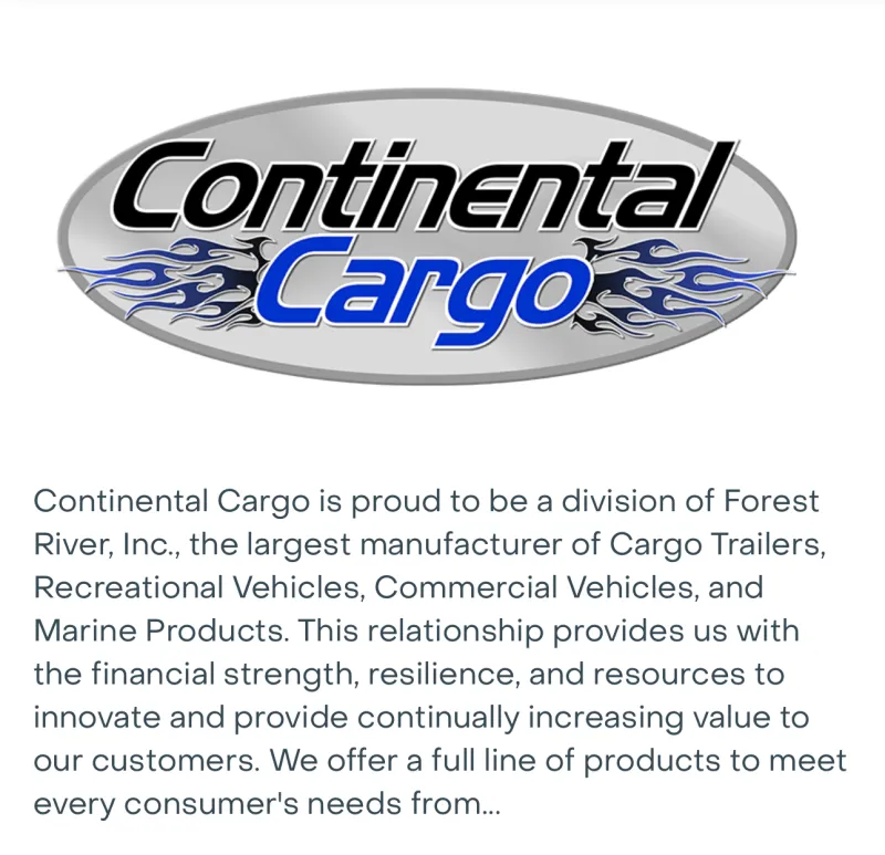 used Cargo (Enclosed) Trailers Continental Cargo  for sale, in Harrison, GA Thumbnail 2