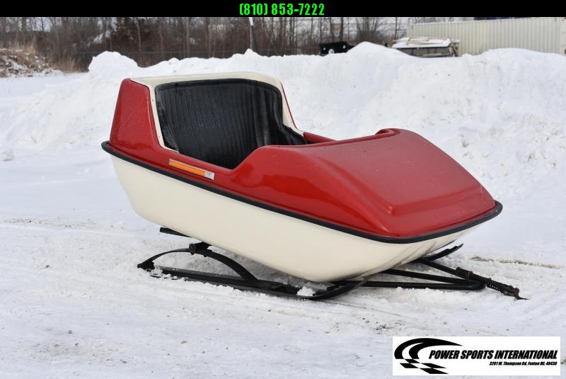 VINTAGE 1970's EXEL PLAY SLEIGH By International Fiberglass LTD 2-Passenger Snowmobile Sled Kids VINTAGE 1970's EXEL PLAY SLEIGH By International Fiberglass LTD 2-Passenger Snowmobile Sled Kids
