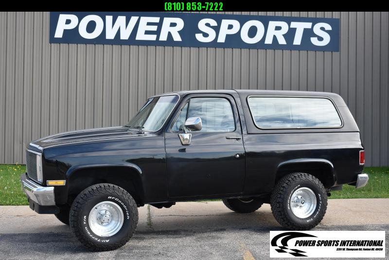 1985 Chevrolet Blazer K5 Only 66K Miles Black SUV 383 V8 Automatic Full Size Truck Classic Style #8578 1985 Chevrolet Blazer K5 Only 66K Miles Black SUV 383 V8 Automatic Full Size Truck Classic Style #8578