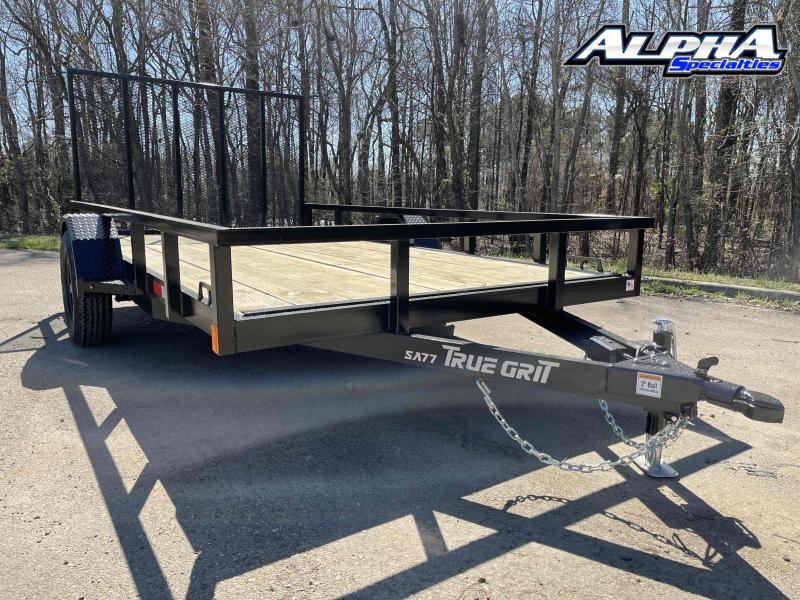2021 True Grit 77" x 12' Single Axle Utility Trailer 3K GVWR 2021 True Grit 77" x 12' Single Axle Utility Trailer 3K GVWR