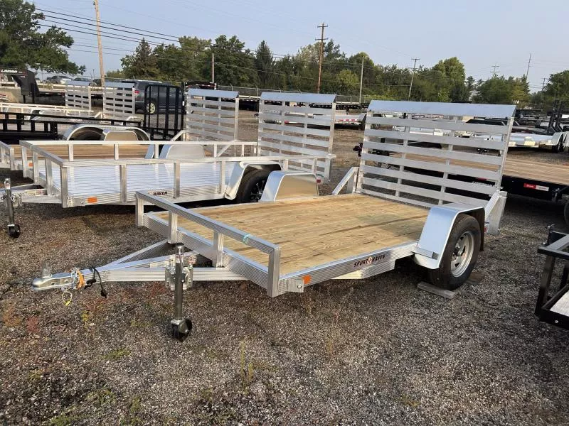 2026 Sport Haven 6 X 10 FT ALUMINUM UTILITY TRAILER WOOD DECK NO SIDE RAIL