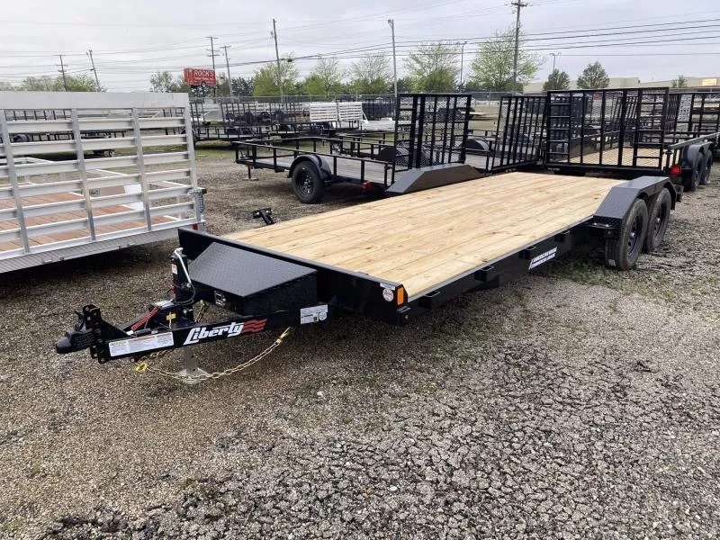 2025 Liberty 83 IN X 18 FT STEEL FRAME CAR HAULER 7K GVWR ro9bc0494ak6