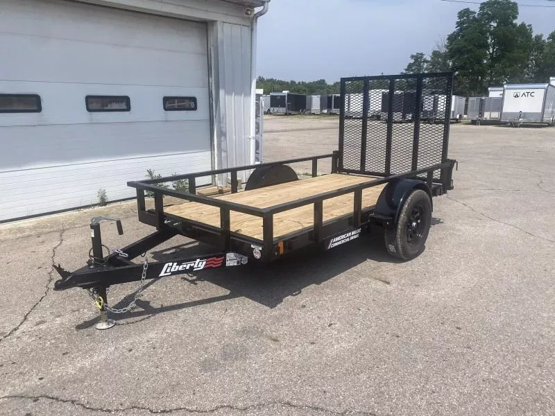 2025 Liberty 5 X 10 FT UTILITY TRAILER TUBE TOP RAIL SPRING ASSIST GATE 2990 GVWR 1UeAt6jqn3uu