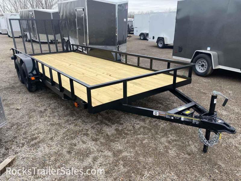 2022 CarryOn 7 X 16 FT TANDEM AXLE UTILITY TRAILER WITH RAMP GATE