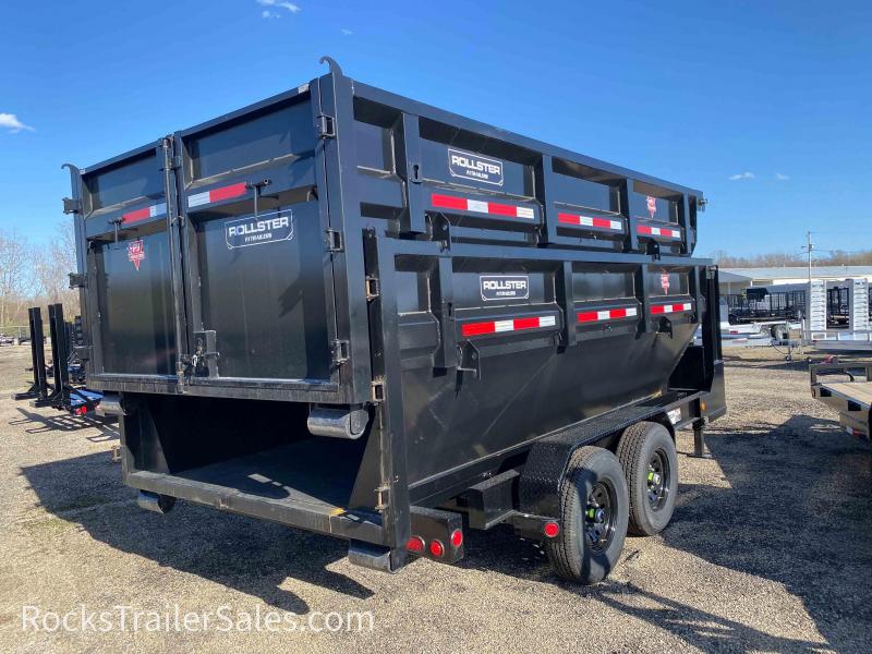 2022 PJ Trailers GOOSENECK ROLLSTER 7 X 14 FT ROLL OFF DUMP 2 BINS
