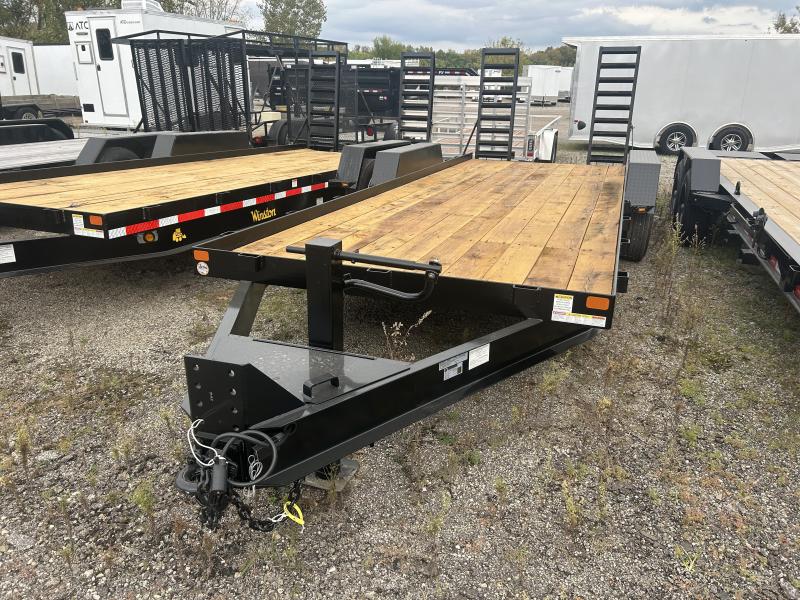 2024 Winston 7 TON 7 X 20 FT SKID STEER TRAILER SPRING ASSIST RAMPS Trailers for Sale