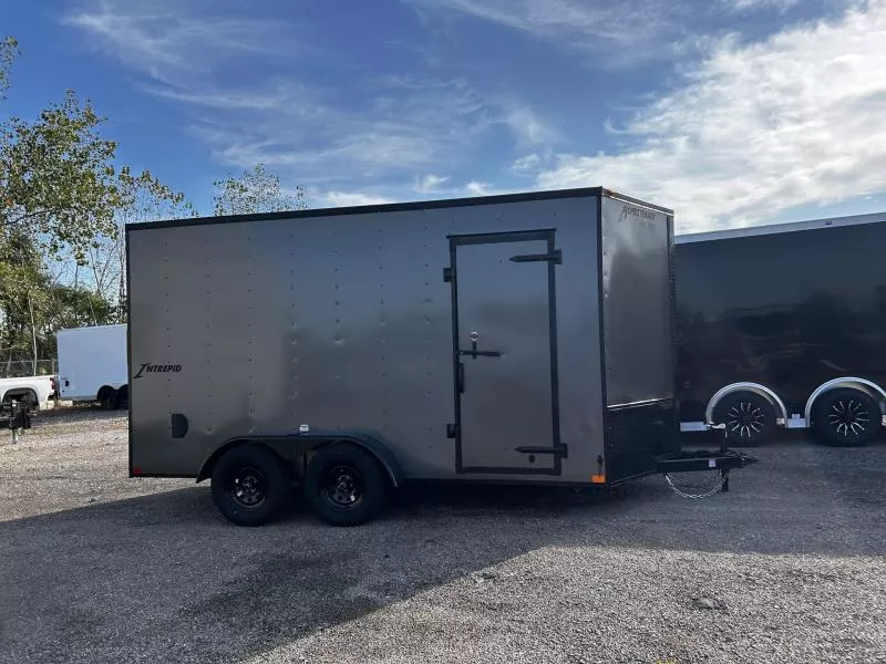 2026 Homesteader Trailers 7  X 14 FT ENCLOSED CARGO RAMP DOOR 7 FT INT HT BLACK OUT TRIM