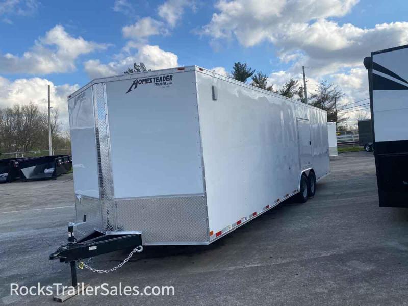 2022 Homesteader Trailers INTREPID 8.5 X 28 FT ENCLOSED CAR HAULER ESCAPE DOOR SEMI-SCREWLESS 4RXyG8