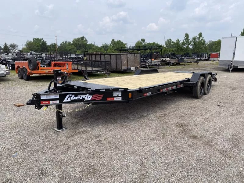 2025 Liberty 83 IN X 22 FT EQUIPMENT TRAILER FULL WIDTH RAMPS 17K GVWR