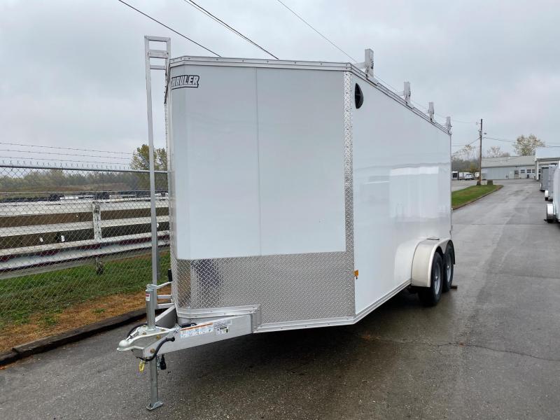 2022 EZ Hauler 7X16 FT ULTIMATE CONTRACTOR TRAILER 10K GVWR LADDER RACK