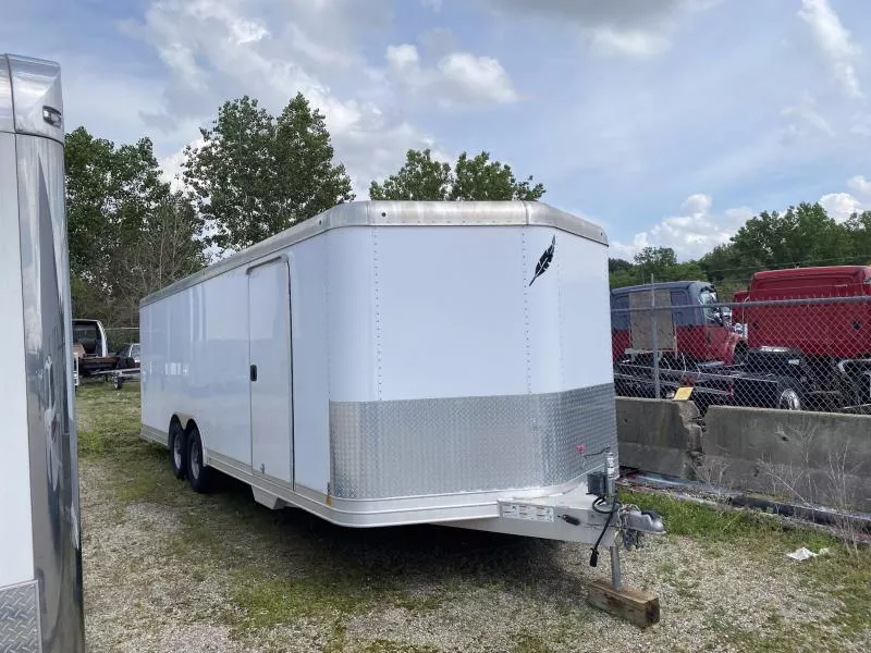 2014 Featherlite USED 24 FT ALUMINUM CAR HAULER EXTRUDED ALUMINUM FLOOR