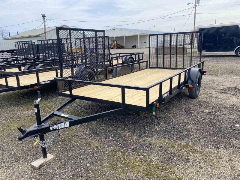 2022 Carry-On 6X14 FT UTILITY TRAILER WITH ATV SIDE LOAD GATE dVVGyW