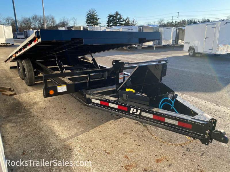 2022 PJ Trailers 22 FT HYDRAULIC WOOD DECK OVER TILT Trailers for