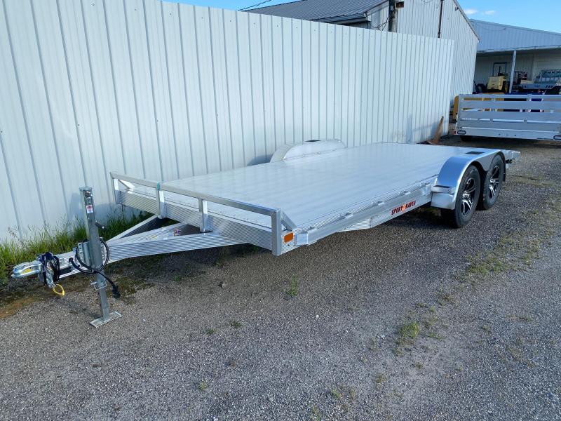 2022 Sport Haven ALL ALUMINUM DECK 7 X 18 FT OPEN CAR HAULER Trailers