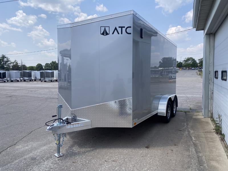 2023 ATC 7 X 14 FT ALUMINUM ENCLOSED CARGO TRAILER 7 FT INT HEIGHT RAMP