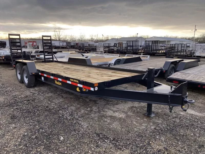 2026 Winston 7 TON 7 X 18 FT SKID STEER TRAILER SPRING ASSIST RAMPS