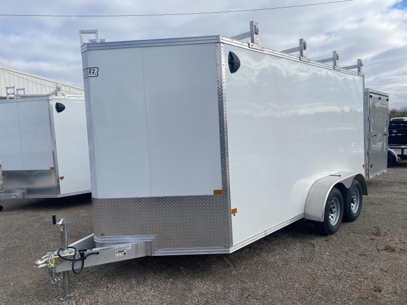 2022 EZ Hauler 7X16 FT ULTIMATE CONTRACTOR TRAILER 10K GVWR LADDER RACK