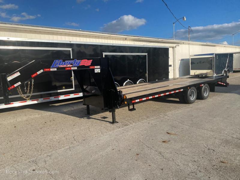 2022 Liberty 102 IN X 25 FT GOOSENECK DECKOVER TANDEM DUAL W/ FOLDOVER RAMPS 2022 Liberty 102 IN X 25 FT GOOSENECK DECKOVER TANDEM DUAL W/ FOLDOVER RAMPS