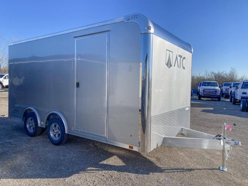 2023 ATC 8 FT 6 IN X 16 FT ALUMINUM ENCLOSED CAR HAULER WITH RAMP DOOR HjWXJou9bans