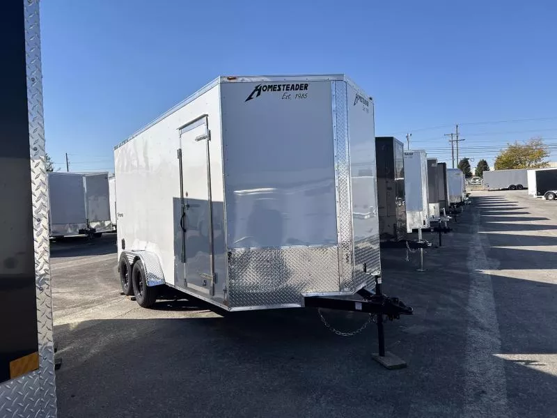 2026 Homesteader Trailers INTREPID 7 X 16 FT CARGO TRAILER BARN DOORS 7 FT INTERIOR HXUIqW3if06e