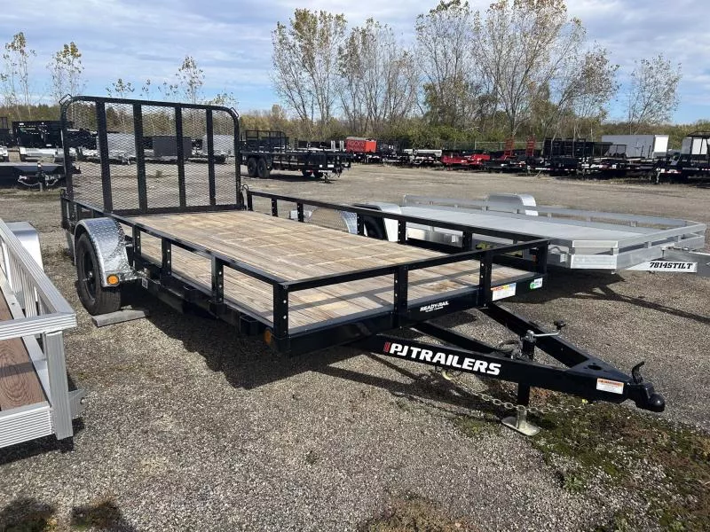 2026 PJ Trailers 7 X 14 FT UTILITY TRAILER SPRING ASSIST GATE