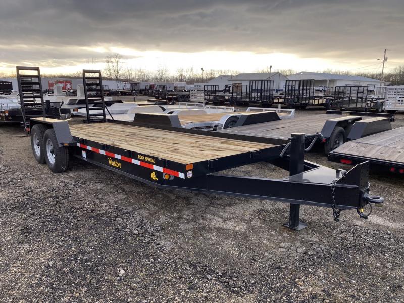2025 Winston 7 TON 7 X 18 FT SKID STEER TRAILER SPRING ASSIST RAMPS Ixrwgajsk94o