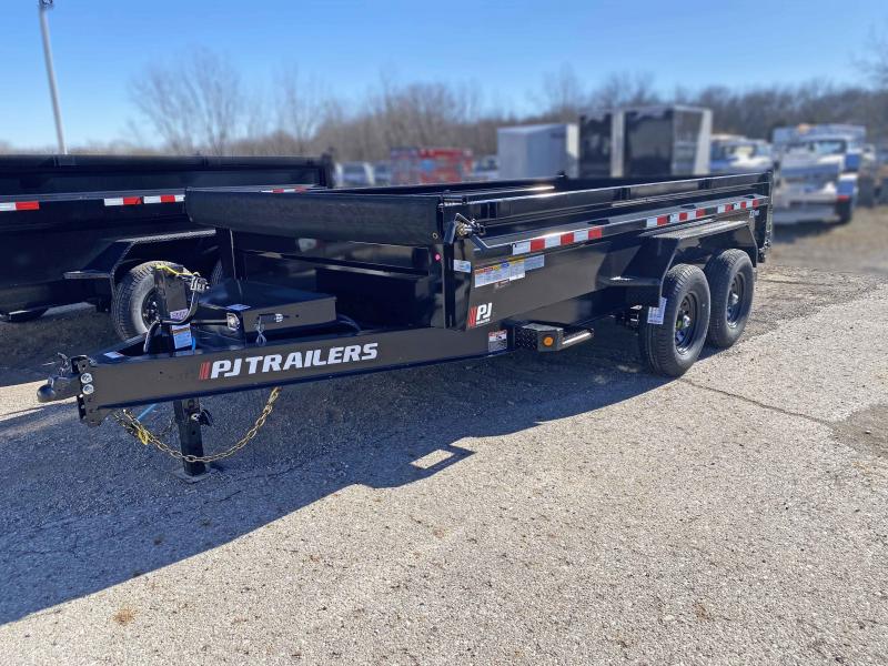 2023 PJ Trailers 7 X 14 FT LOW PRO DUMP TRAILER WITH RAMP AND TARP KIT