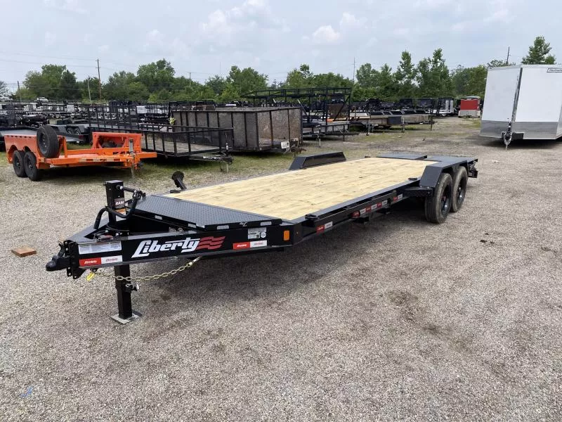 2025 Liberty 83 IN X 22 FT EQUIPMENT TRAILER FULL WIDTH RAMPS 17K GVWR