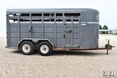 2002 Corn Pro 16' Bumper Pull Livestock 