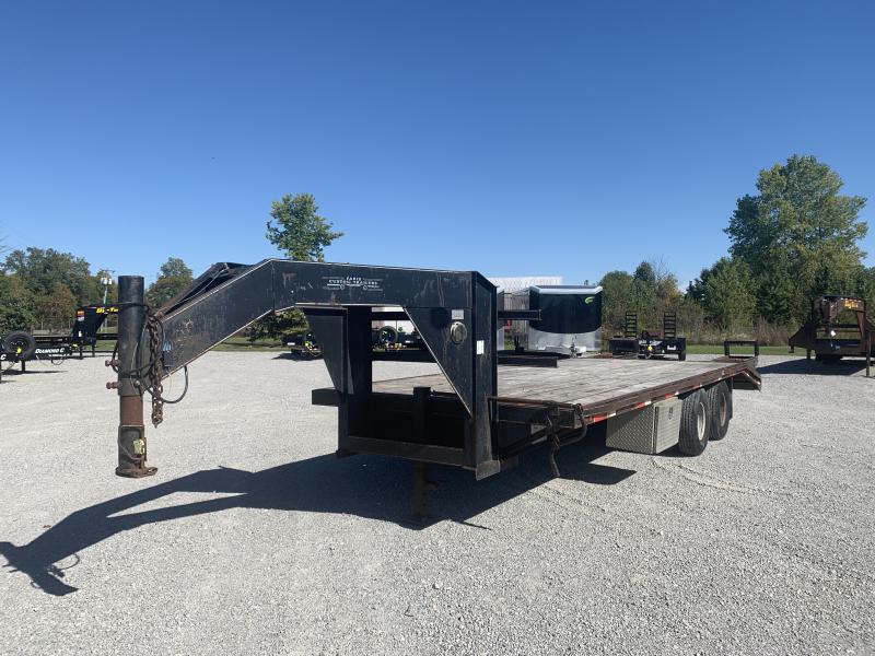 1999 PARIS CUSTOM TRAILERS (20' + 5') GOOSENECK Flatbed Trailer 1999 PARIS CUSTOM TRAILERS (20' + 5') GOOSENECK Flatbed Trailer