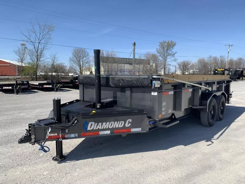 2026 Diamond C Trailers LPT207L16X82 (82" X 16') 14.9K Telescopic (Pacesetter Pkg) Dump Trailer