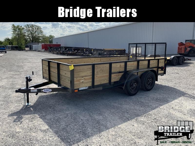 2022 AMO A9614TBWG - (76" x 14') Tandem Highside w/ Brake & Wrapped Tongue Utility Trailer 2022 AMO A9614TBWG - (76" x 14') Tandem Highside w/ Brake & Wrapped Tongue Utility Trailer