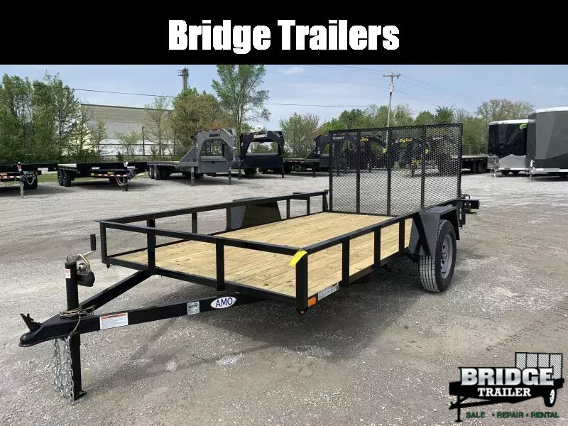 2025 AMO A612G (76" x 12') 2.9K Landscape Utility Trailer