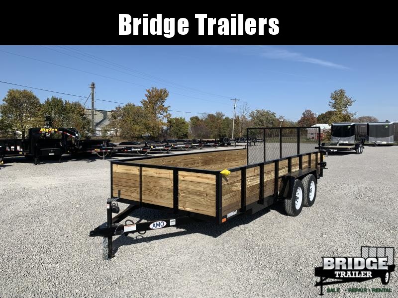 2023 AMO A9616TBXGWN - (82" x 16') 7K Tandem Highside w/ Brake & Wrapped Tongue Utility Trailer 2023 AMO A9616TBXGWN - (82" x 16') 7K Tandem Highside w/ Brake & Wrapped Tongue Utility Trailer