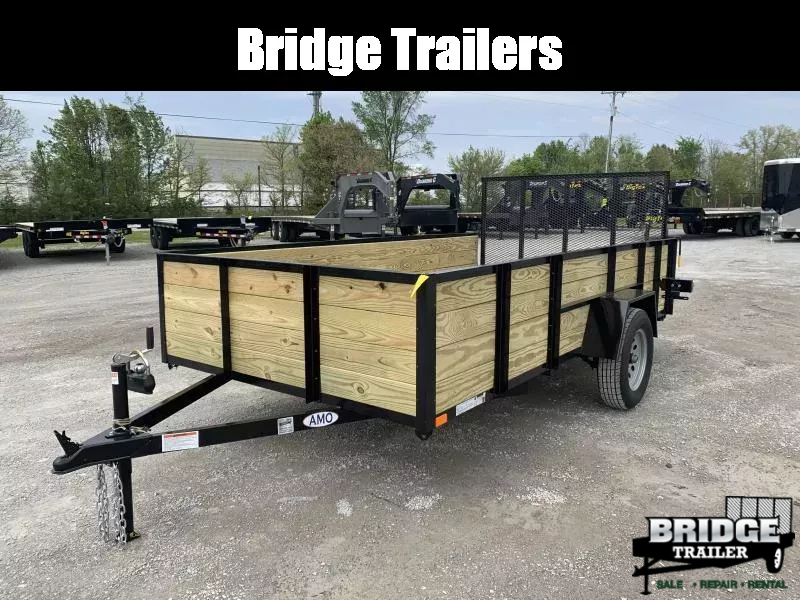 2025 AMO A9612WG (76" x 12') 2.9K Highside Utility Trailer