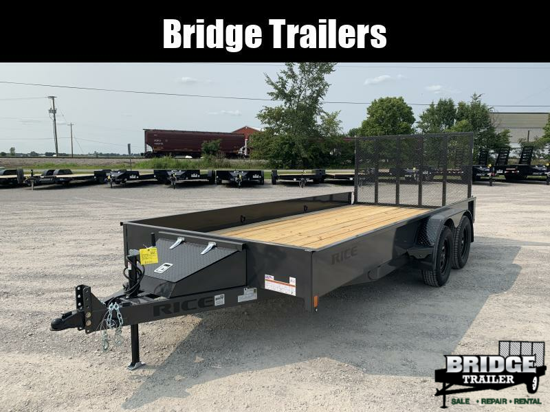 2023 Rice Trailers TST8216 (82" X 16') 7K Tandem Stealth Utility