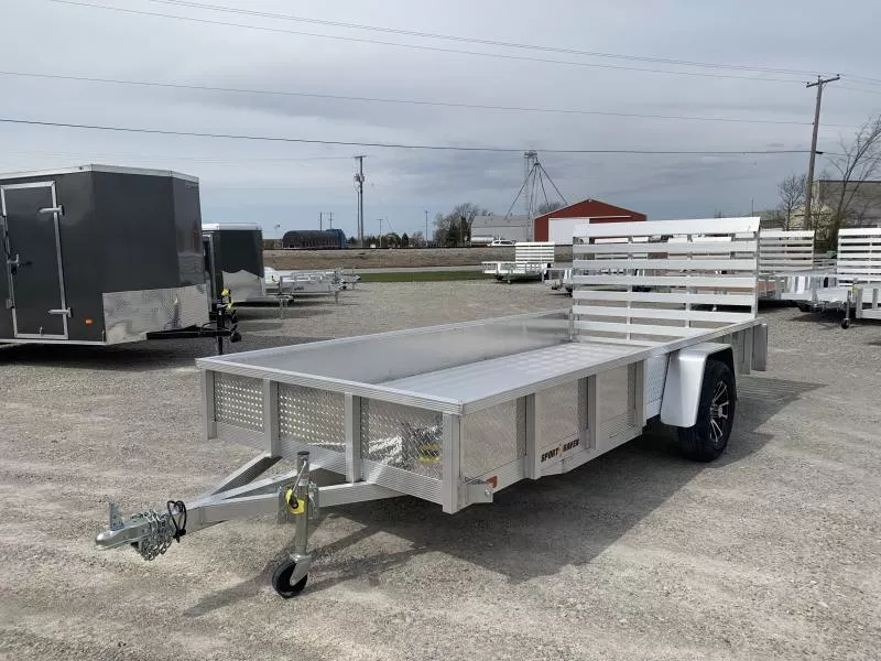 2026 Sport Haven AUT614D (6' X 14') 2.9K Aluminum Utility Trailer w/ 12" ATP Sides