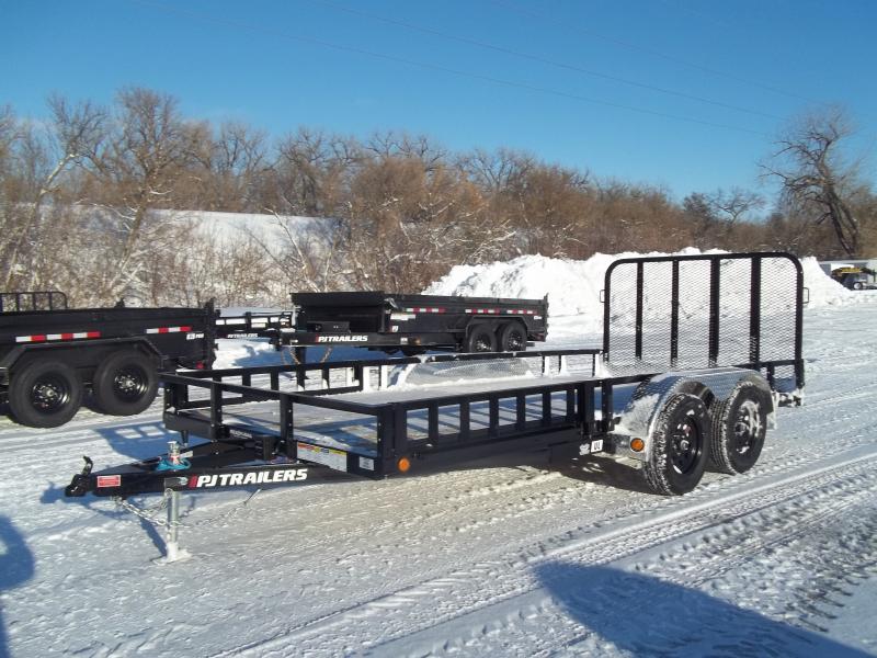 2023 PJ Trailers 16'x83" Tndm Axle Channel Utility Trailer Extreme