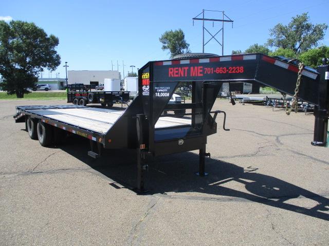 RENTAL 2020 Big Tex Trailers 22GN-20BK+5MR Flatbed Trailer RENTAL 2020 Big Tex Trailers 22GN-20BK+5MR Flatbed Trailer