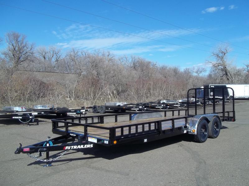 2023 PJ Trailers 83" x 22' UL Tandem Axle Channel Utility Trailer